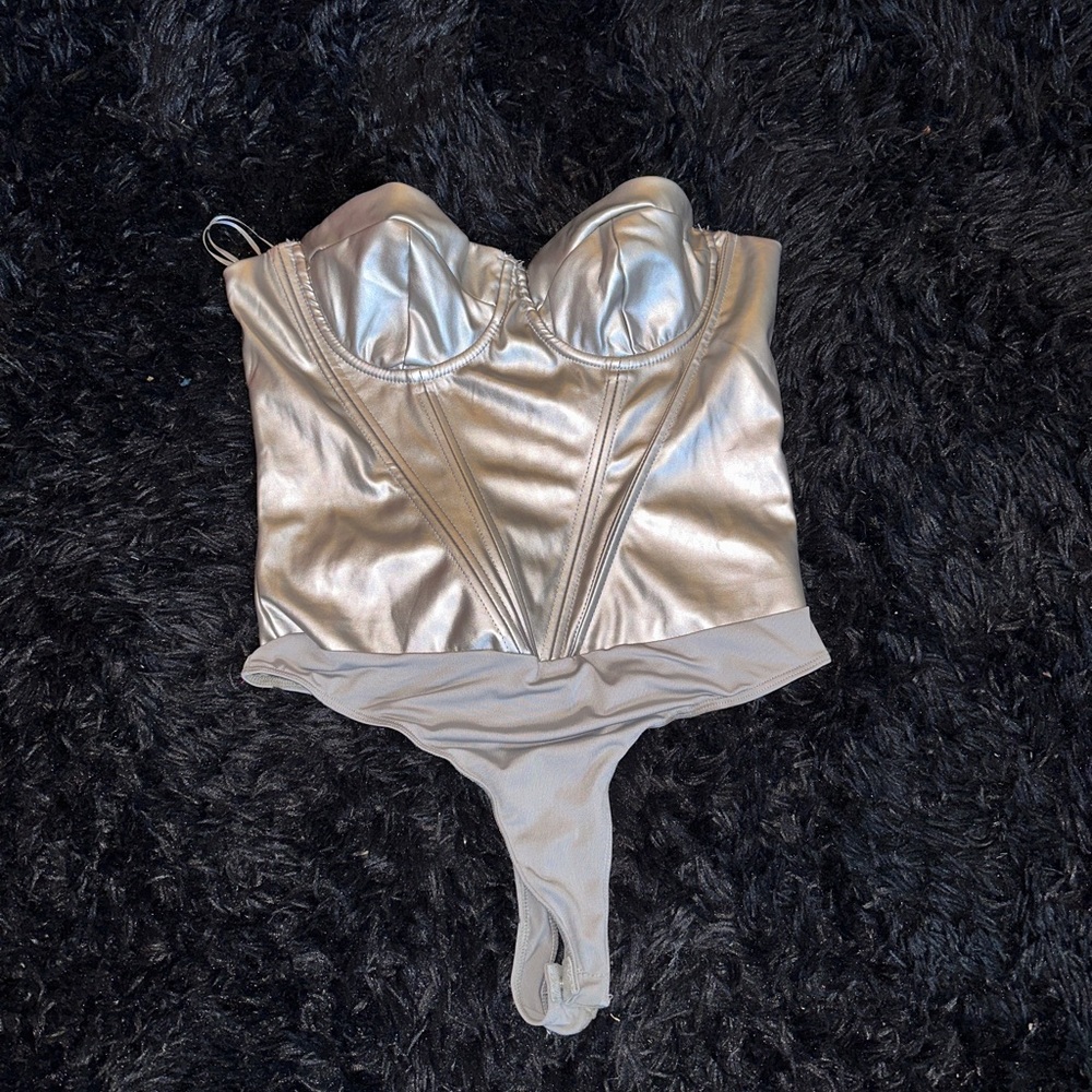 Silver corset
